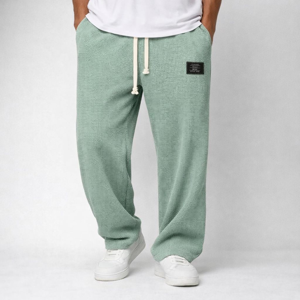 Pantalón Elegante de Corte Ancho para Hombre