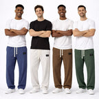 Pantalón Elegante de Corte Ancho para Hombre