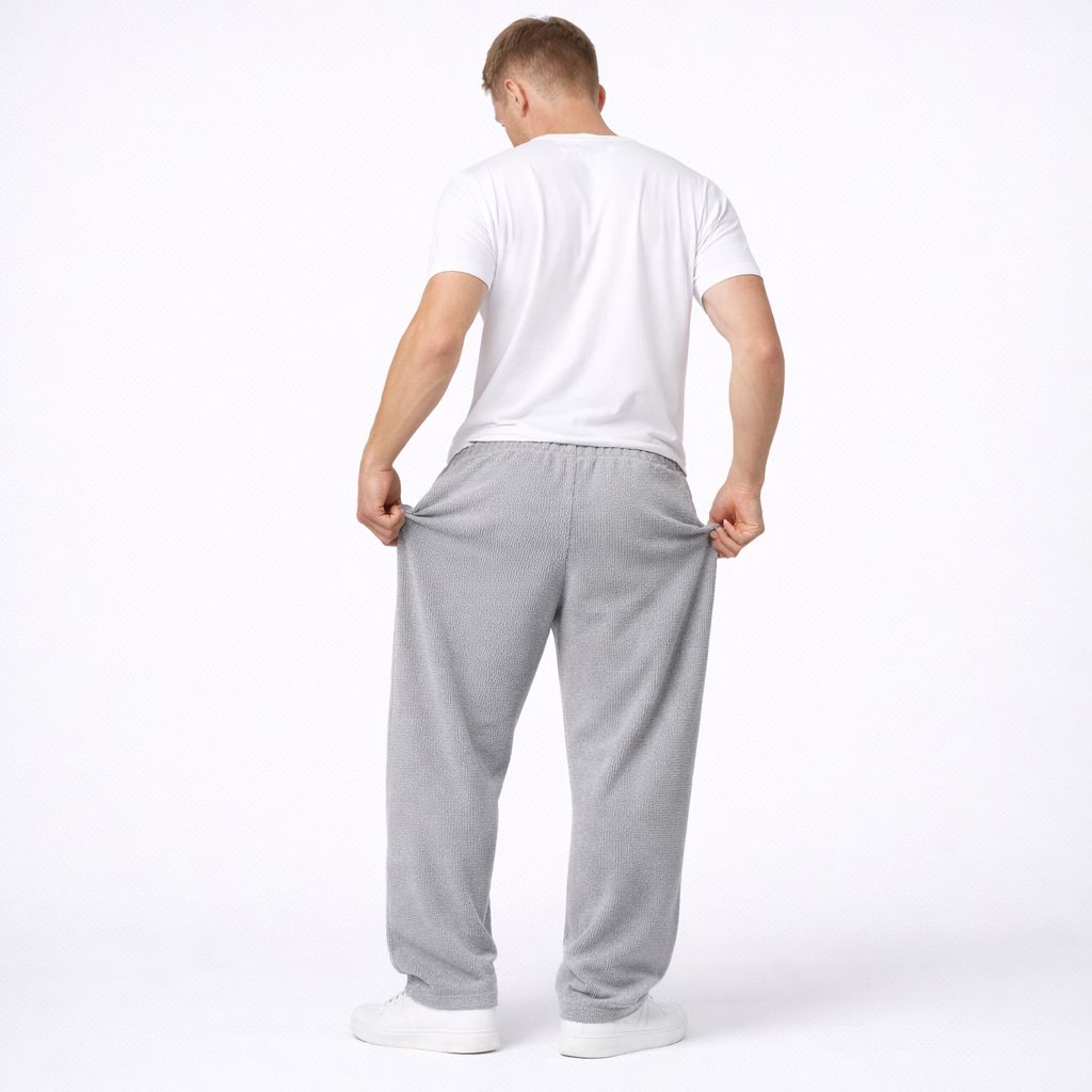 Pantalón Elegante de Corte Ancho para Hombre