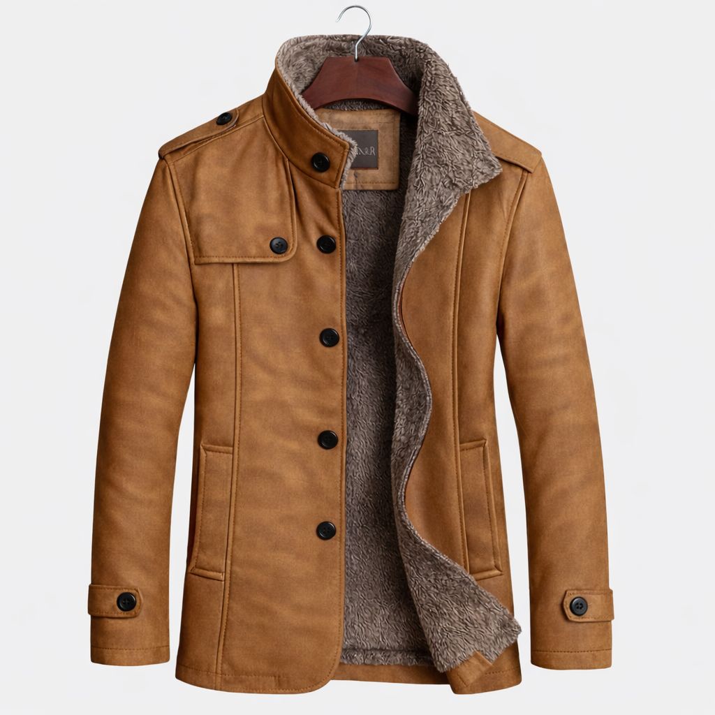 Chaqueta de Cuero Elegante para Hombre